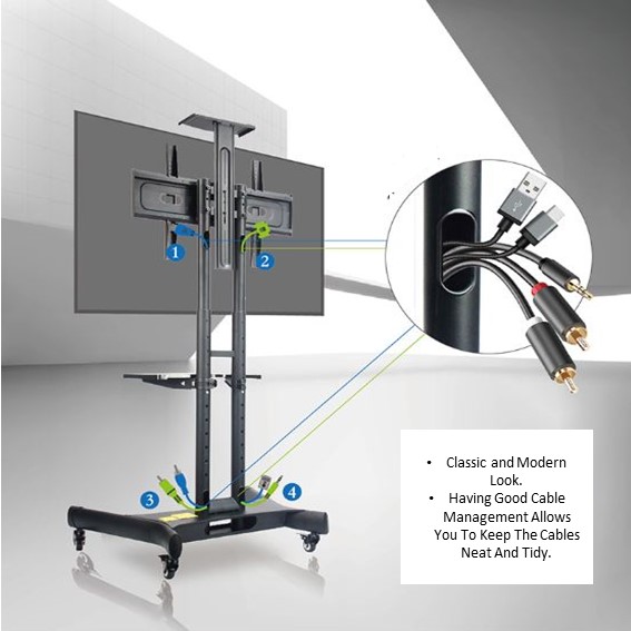 KLC151-tv-mobile-stand-kaloc-in-Singapore_cable-management