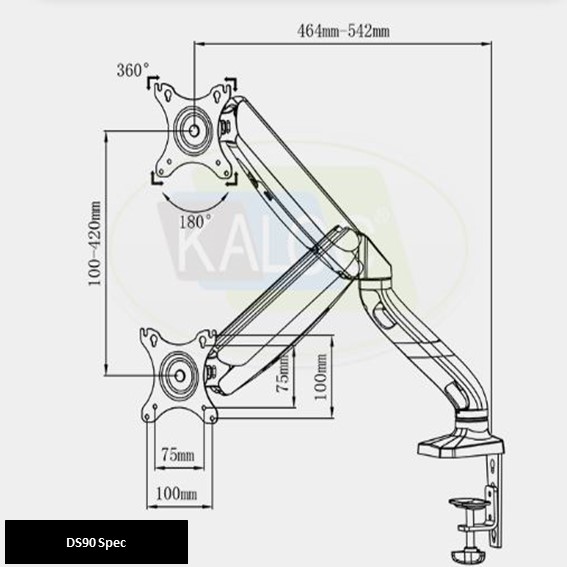 desktop monitor mount ds90 product.spec