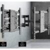 H10 Double Arm Full Motion TV Wall Mount (Extra Large) in Singapore 1