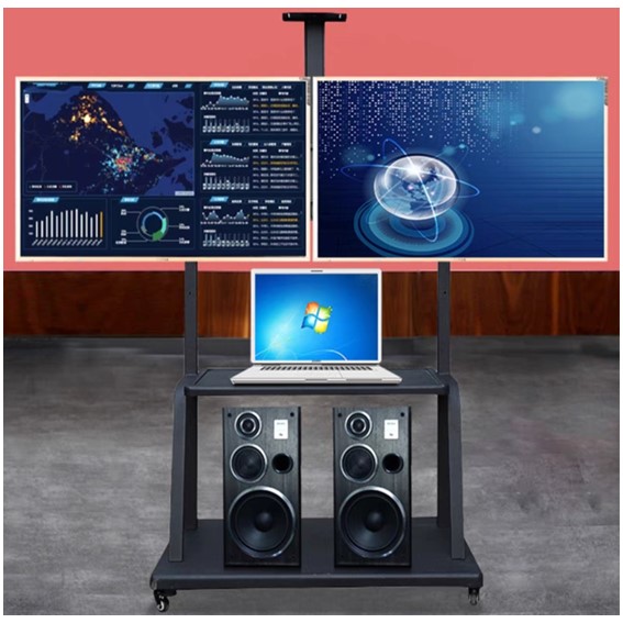 TV Mobile Stand Dual Screen FB2100 left right sample photo