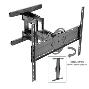 Full Motion TV Bracket | Rotation TV Wall Mount 90 Degree Portrait To Horizontal